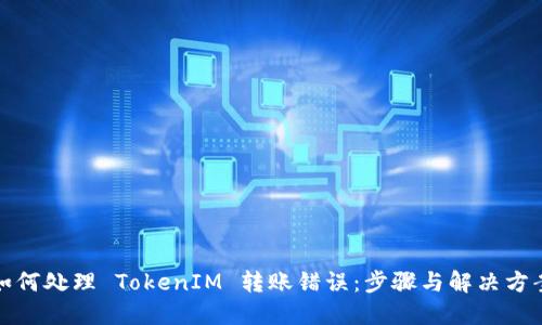 如何处理 TokenIM 转账错误：步骤与解决方案
